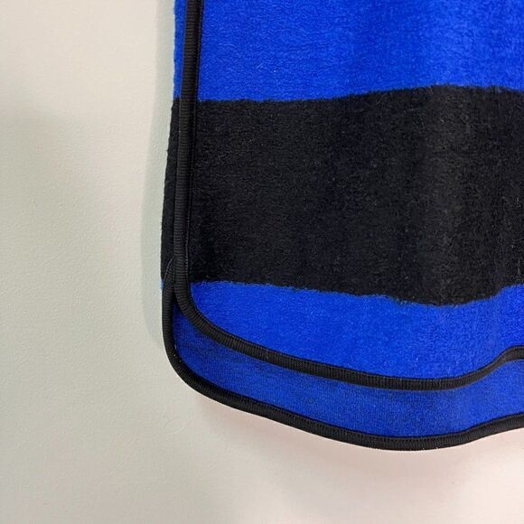 CLEARANCE Madewell Brushed Rugby Blue and Black Wool Blend Striped Top - Picture 4 of 7